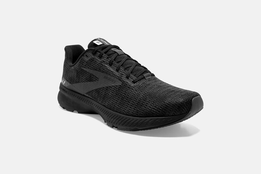 Brooks Israel Launch 8 Road Running Shoes Mens - Black - IDN-862071